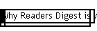 Why Readers Digest is wrong